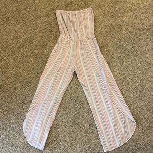 DREW Candy Pinstripe Romper